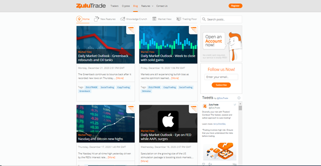 Recensione di Zulutrade Ricerche di mercato Recensione di Zulutrade Ricerche di mercato